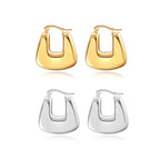 18K Gold Plated Bold Square Hoop Earrings