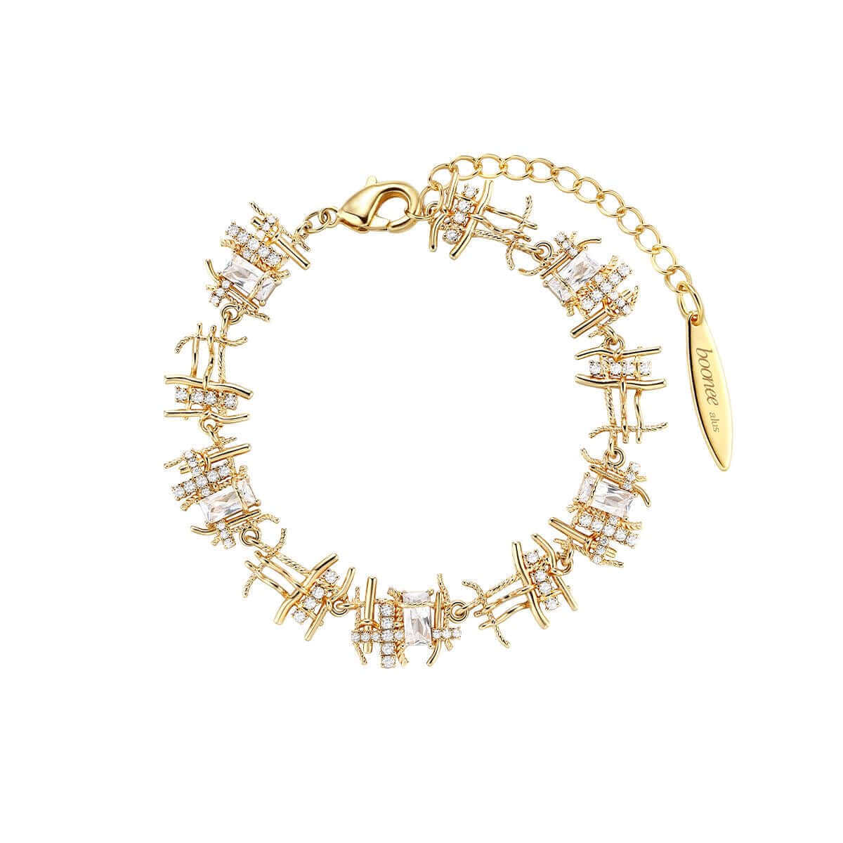 Braided Woven Dainty Bracelet Gold