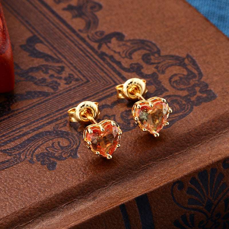 Gold Plated Crystal Earrings