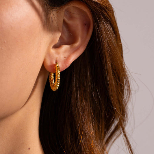 Gold Plated Hoop Earrings