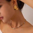 18K Gold Plated Chunky Butterfly Stud Earrings