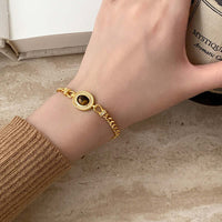 Gold Plated Stone Bracelet
