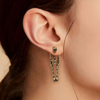 3 Ways Skull Skeleton Ear Jacket Earrings Stud