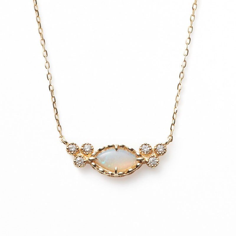 Gold Vermeil Opal Gemstone Necklace