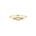 Gold Vermeil Opal Gemstone Ring