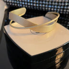 Simple Matte Finish Mobius Bangle Cuff Bracelet | HB685