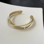 Simple Matte Finish Mobius Bangle Cuff Bracelet | HB685