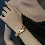 Simple Matte Finish Mobius Bangle Cuff Bracelet | HB685