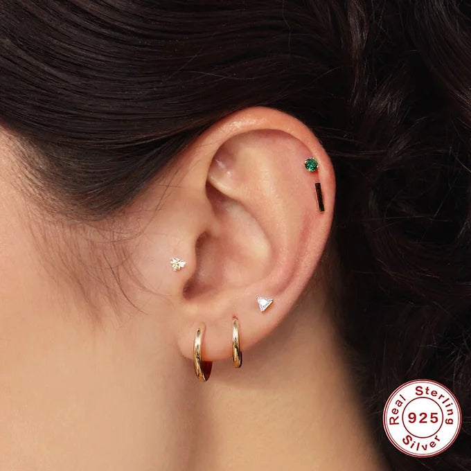 cartilage earrings, piercing jewelry, cartilage piercing, body jewelry, helix piercing, helix earrings, tragus piercing