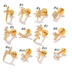 cartilage earrings, piercing jewelry, cartilage piercing, body jewelry, helix piercing, helix earrings, tragus piercing