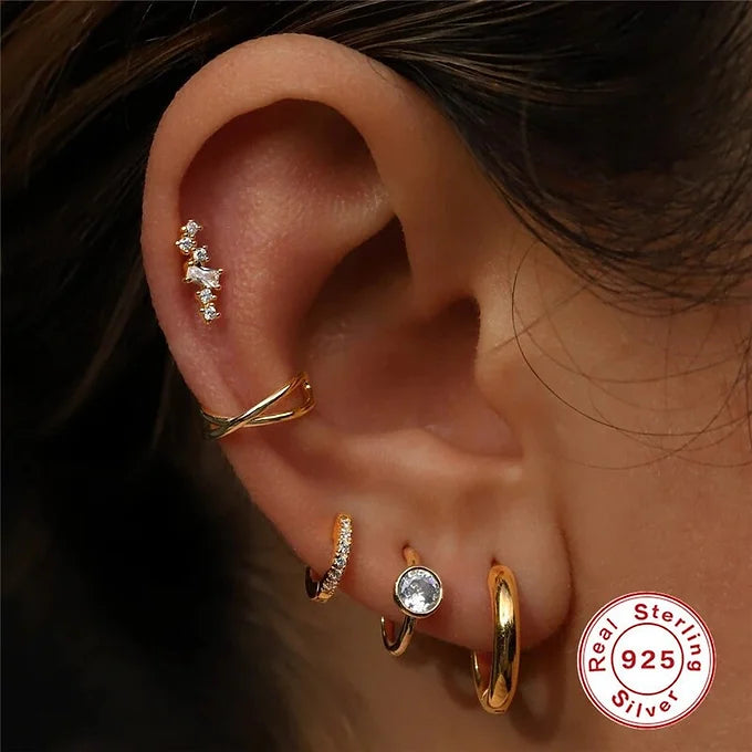 cartilage earrings, piercing jewelry, cartilage piercing, body jewelry, helix piercing, helix earrings, tragus piercing