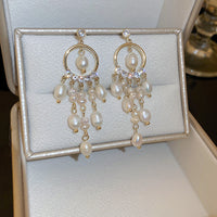 Baroque Freshwater Pearl Chandelier Earrings
