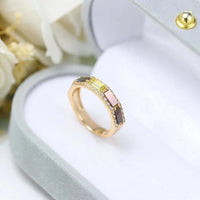 14K Gold Natural Peridot Ring, Eternity Band Ring, Anniversary Gifts