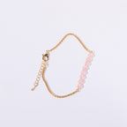 18K Gold Birthstone Beads Chain Bracelet