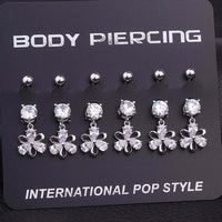 Surgical Steel Flower Belly Ring, Silver Belly Ring, Body Jewelry | HSBR18603