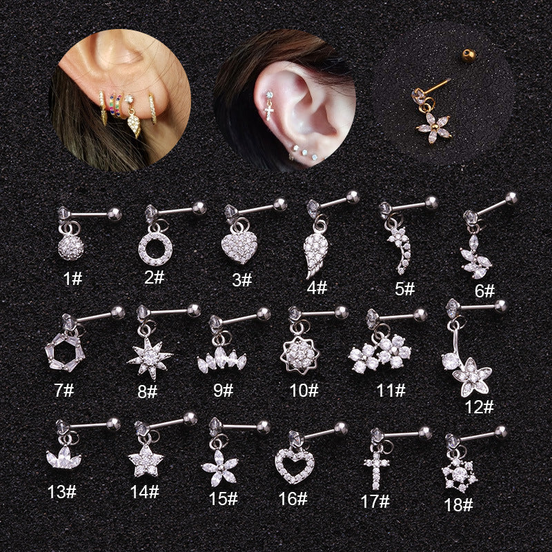 cartilage earrings, piercing jewelry, cartilage piercing, body jewelry, helix piercing, helix earrings, tragus piercing