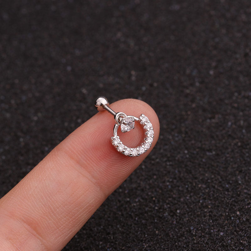 cartilage earrings, piercing jewelry, cartilage piercing, body jewelry, helix piercing, helix earrings, tragus piercing, flower earrings, flower cartilage earrings