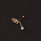 20G Leaf Dangle Helix Tragus Earrings 