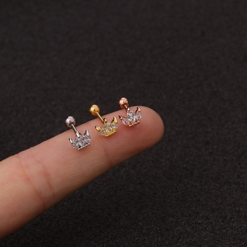 20G Small Cherry Piercing Stud Helix Earrings