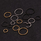 16G Surgical Steel Plain Segment Hinged Hoop Ring