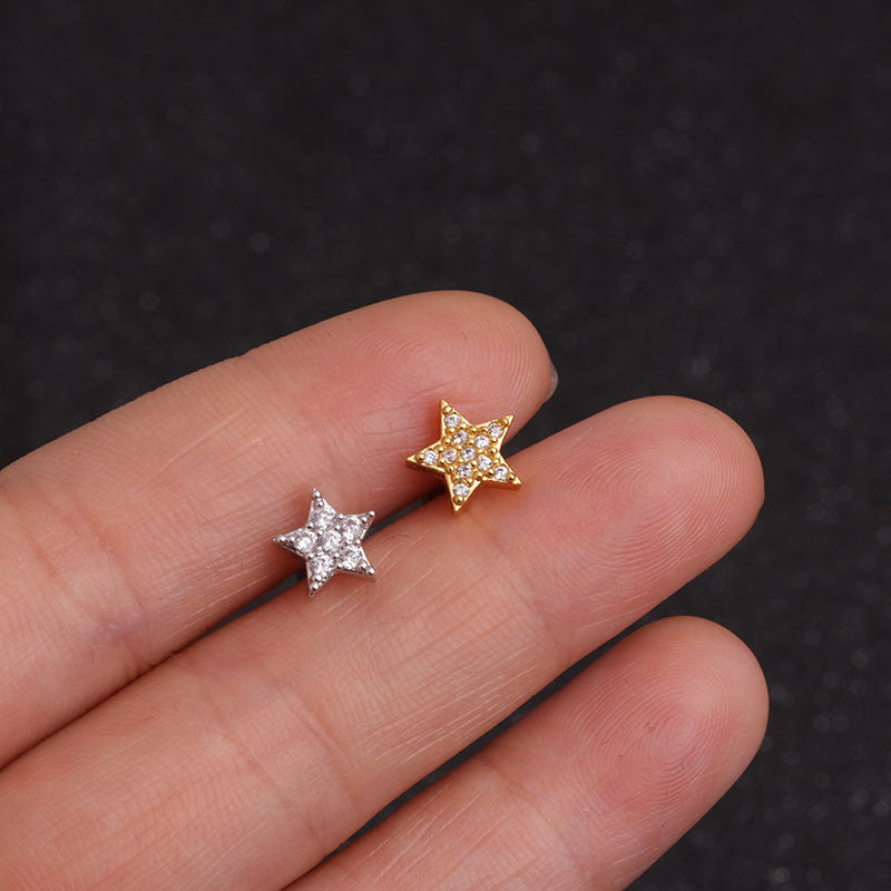 16G Surgical Steel Conch Stud, Helix stud, Hypoallergenic Earrings | HSPJ19115