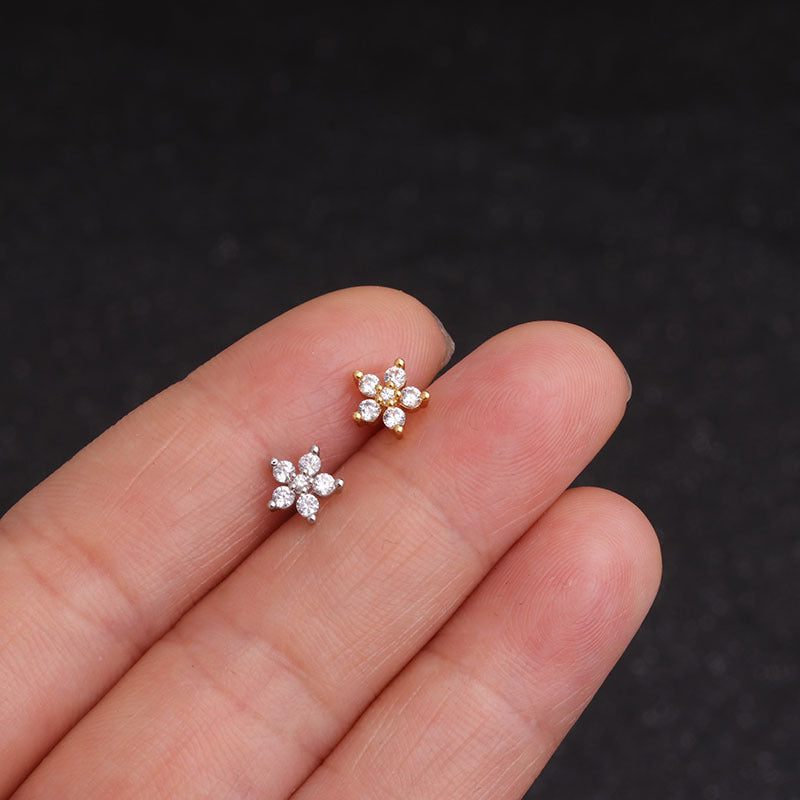 16G Surgical Steel Conch Stud, Helix stud, Hypoallergenic Earrings | HSPJ19115