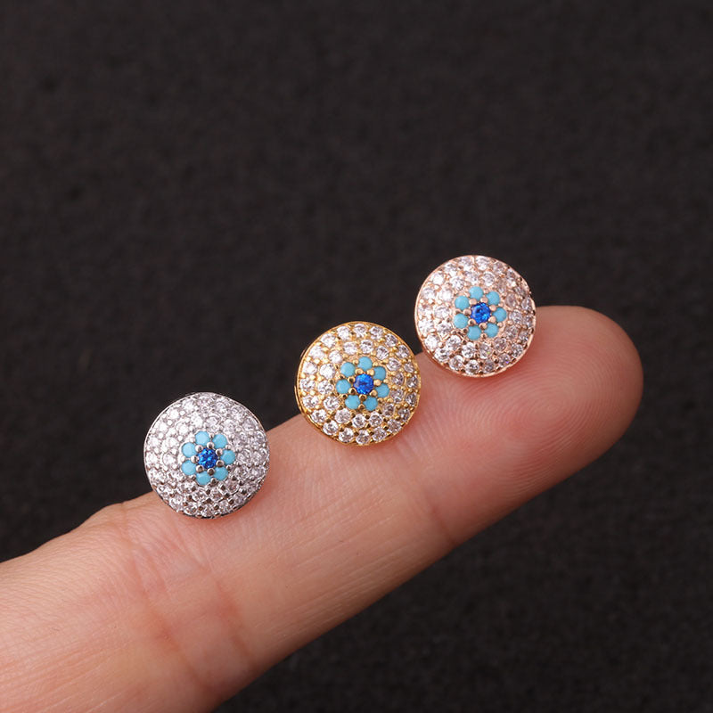 20G Safety Pin Cartilage Forward Helix Stud Earrings