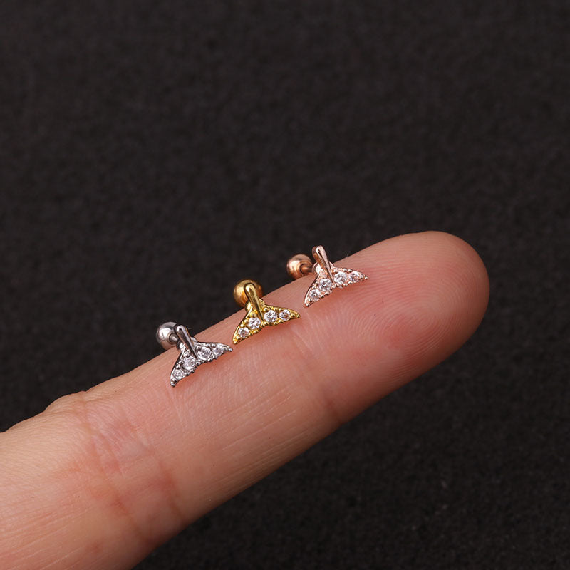 20G Safety Pin Cartilage Forward Helix Stud Earrings | HSPJ19119