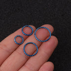 16G Surgical Steel Cartilage Huggie Colorful Hoop | HSPJ19120