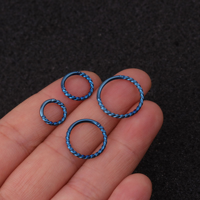 16G Surgical Steel Cartilage Huggie Colorful Hoop | HSPJ19120