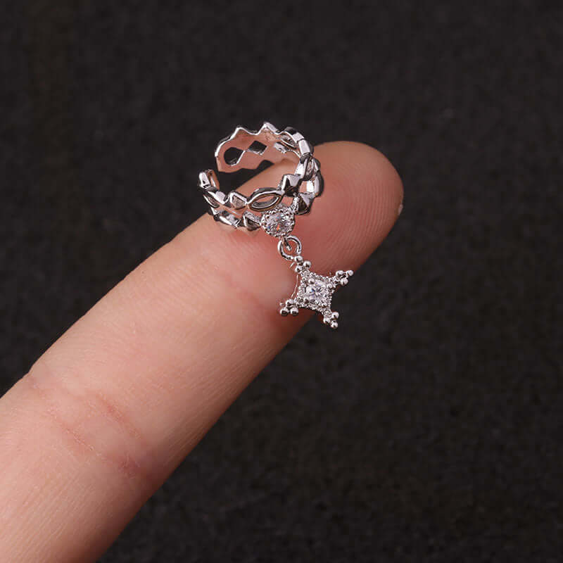 18K Gold Plated No Piercing Ear Cuff Diamond Ear Cuff