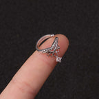 18K Gold Plated No Piercing Ear Cuff Diamond Ear Cuff | HSPJ19123