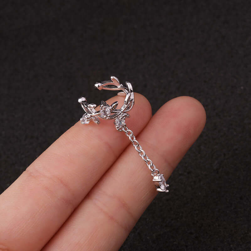 18K Gold Plated No Piercing Ear Cuff Diamond Ear Cuff | HSPJ19123