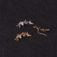 16G Cartilage Linear Flower Ear Clip Ear Cuff | HSPJ19124