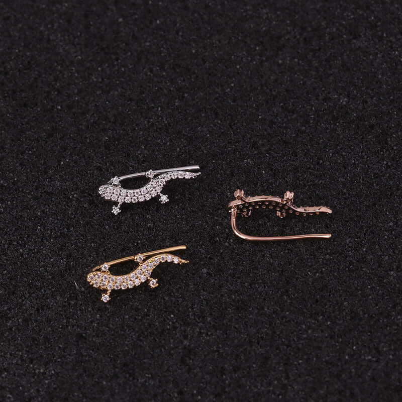 16G Cartilage Linear Flower Ear Clip Ear Cuff | HSPJ19124