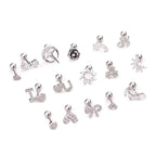 16G Heart Stud Love Conch Upper Piercing Studs 