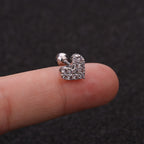16G Heart Stud Love Conch Upper Piercing Studs 