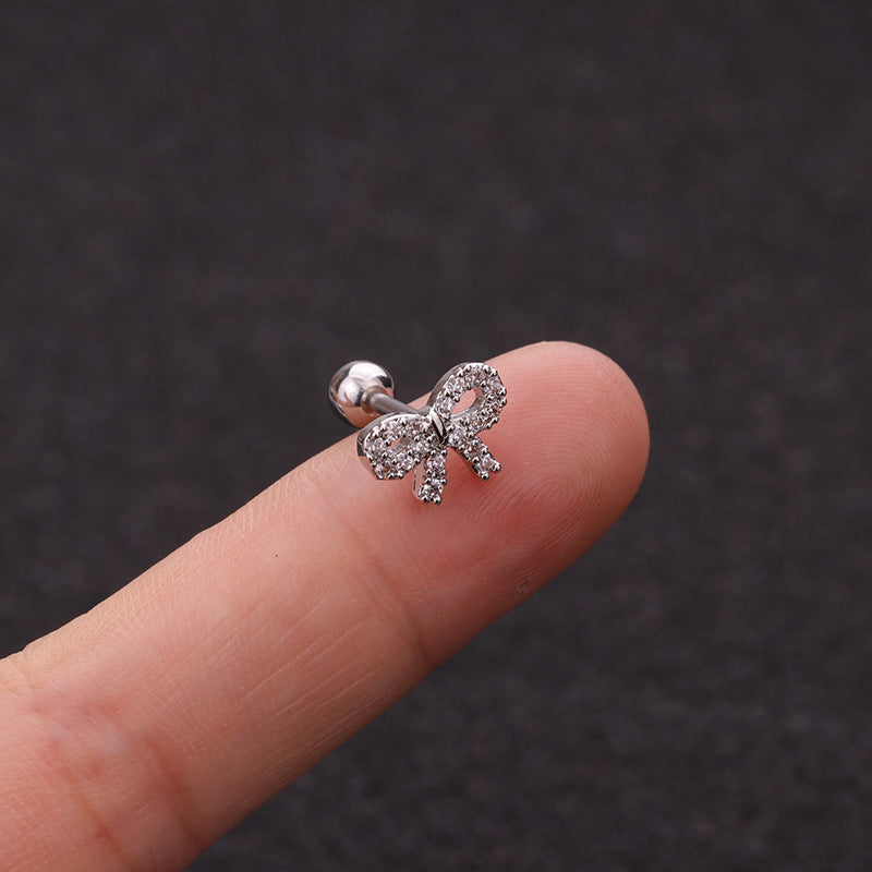 16G Heart Stud Love Conch Upper Piercing Studs 