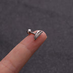 16G Cartilage Leaf Helix Conch Stud Earrings