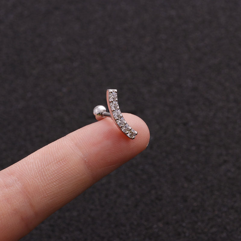 16G Upper Lobe Tiny Bar Conch Stud