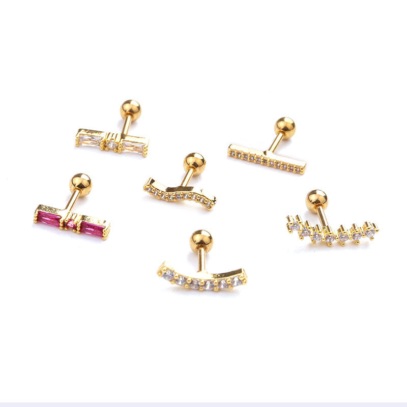 16G Upper Lobe Tiny Bar Conch Stud