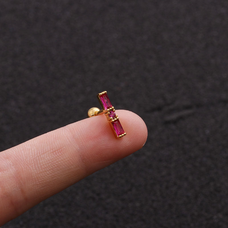 16G Upper Lobe Tiny Bar Conch Stud