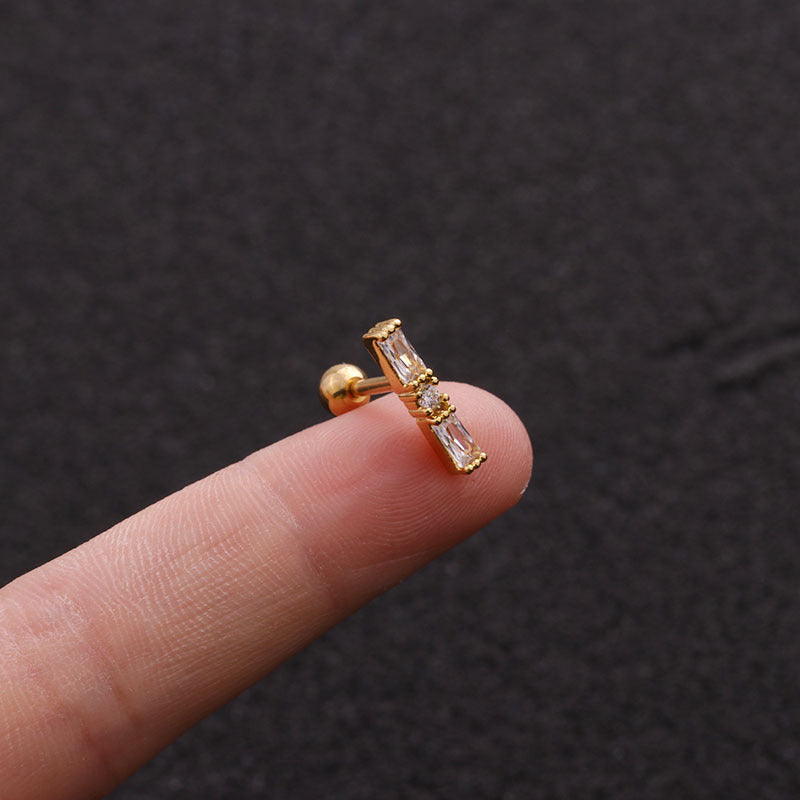 16G Upper Lobe Tiny Bar Conch Stud