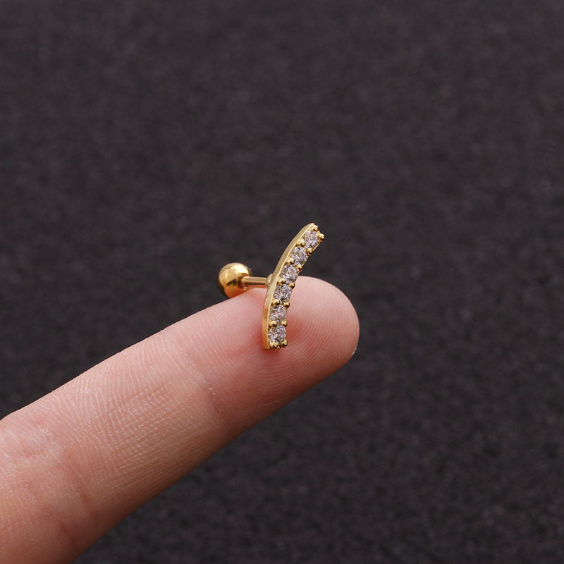 16G Upper Lobe Tiny Bar Conch Stud