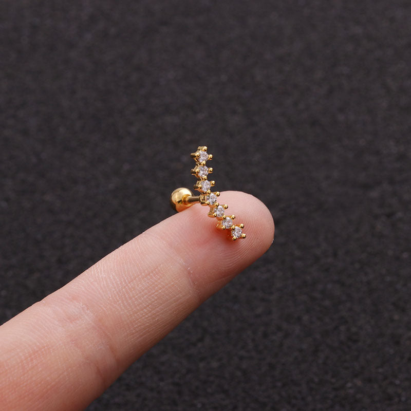 16G Upper Lobe Tiny Bar Conch Stud