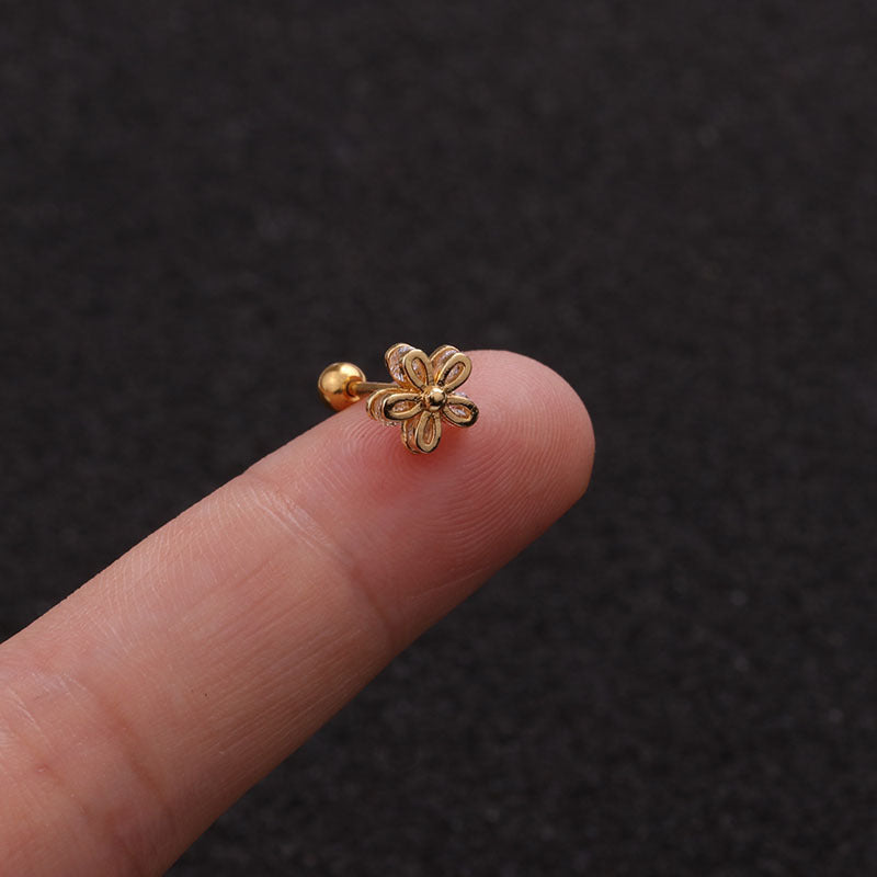 20G Cross Star Helix Earrings Stud | HSPJ1934