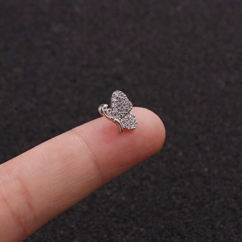 20G Cross Star Helix Earrings Stud | HSPJ1934