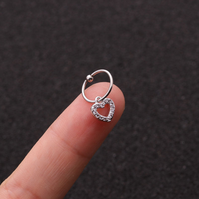 20G Surgical Cartilage Hoop Earrings, Dangle Hoop Earrings | HSPJ1936