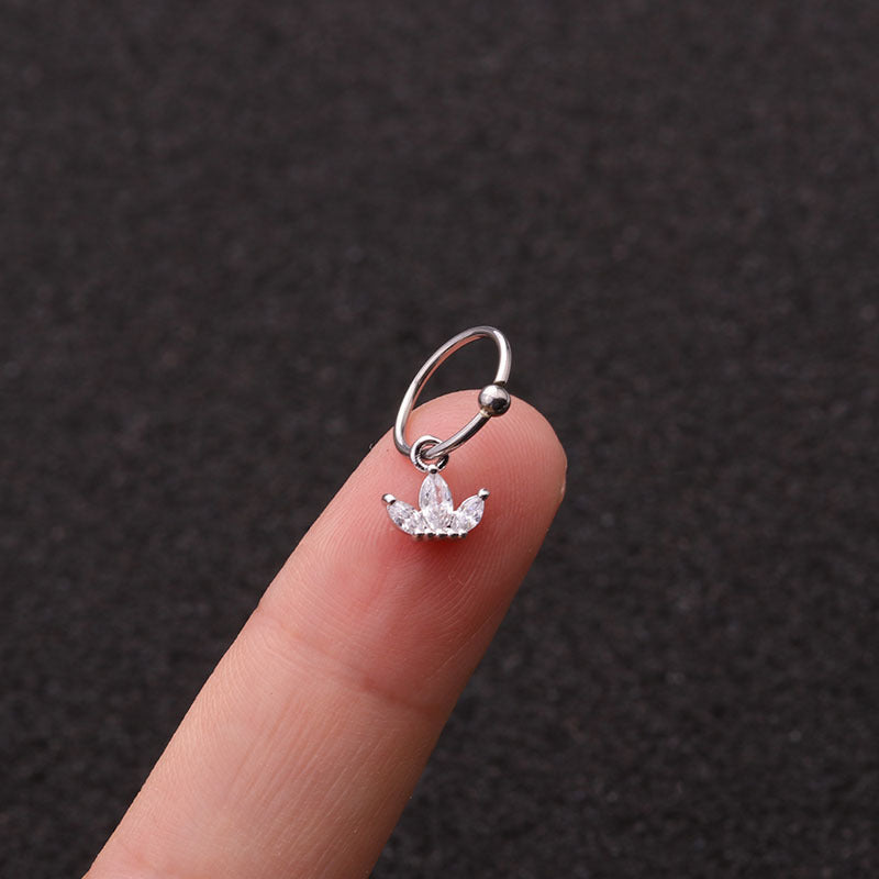 20G Surgical Cartilage Hoop Earrings, Dangle Hoop Earrings | HSPJ1936