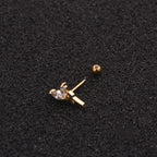 20G Butterfly Fairy Cartilage Tragus Stud Piercing